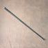 1893 British antique black shaft sterling silver engraved round handle walking stick 86cm
