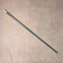 1922 British antique black shaft sterling silver round handle walking stick 92cm Robert Pringle