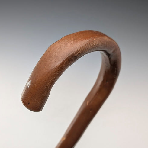 ヴィンテージ ヨーロッパ周遊 曲がりハンドル ツーリストステッキ ブラウンシャフト 92cm