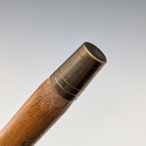 Vintage British Tour Clutch Handle Hiking Walking Stick Tan Shaft 89cm