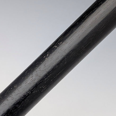 1893年 英国アンティーク ブラックシャフト 純銀製 彫刻丸ハンドル ステッキ 杖 86cm