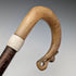 Antique British Scottish horn handled shepherd walking stick 92cm