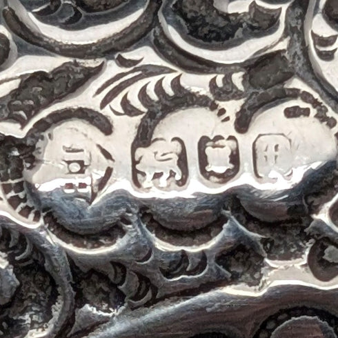 1901年 英国アンティーク マラッカシャフト L字アントラーハンドル 純銀装飾 ステッキ 杖 88cm Henry Howell