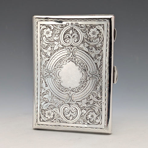 1898 年英國古董純銀雙門卡片盒 83 克 Charles Chesterman