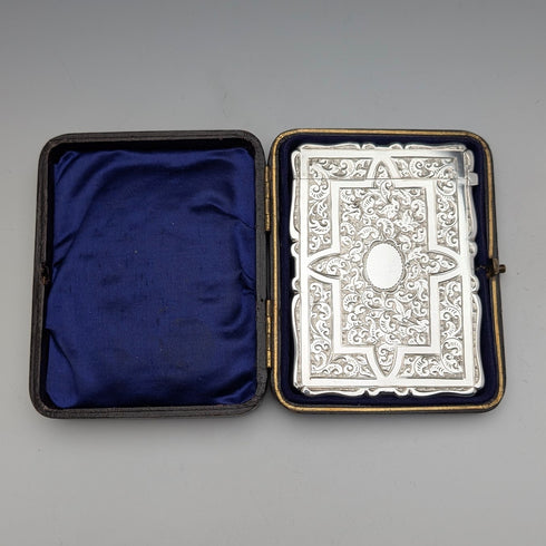 1882 年英國古董純銀卡片盒,57 克,盒裝,狀況良好,Frederick Marson