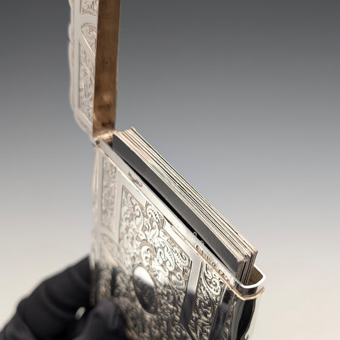 1882 年英國古董純銀卡片盒,57 克,盒裝,狀況良好,Frederick Marson