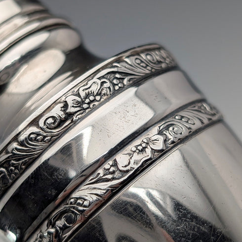 Vintage American sterling silver pepperoni spice rack pair 100g by M. FRED HIRSCH