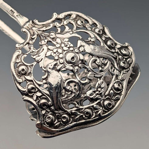 1900年頃 ドイツアンティーク 800シルバー製 ケーキトング