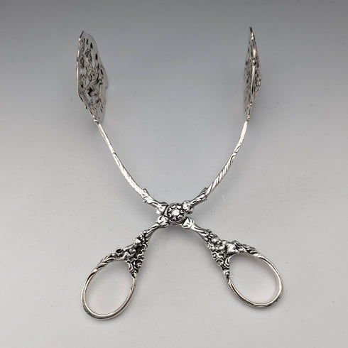 1900年頃 ドイツアンティーク 800シルバー製 ケーキトング