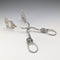 Circa 1900 German antique 835 silver cake tongs