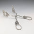 Circa 1900 German antique 835 silver cake tongs