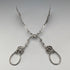 Circa 1900 German antique 835 silver cake tongs