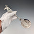 1904 British antique sterling silver large spoon with relief decoration by Samuel Boyce