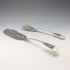 Antique British silver plate fish server pair, circa 1895, Mappin & Webb