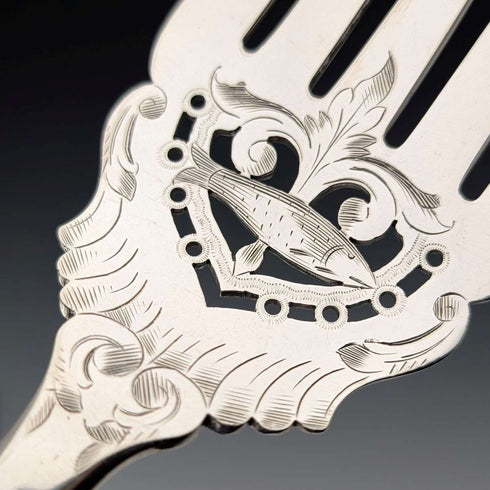 古董英國銀盤魚形餐具一對,約 1895 年,Mappin & Webb