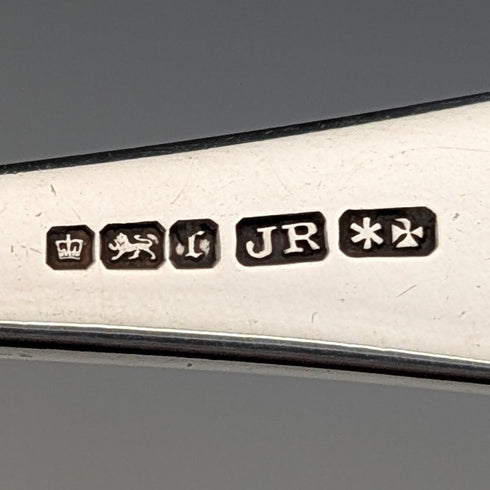 1909年 英国アンティーク 純銀製 クリスニングスプーン John Round&Son ケース入