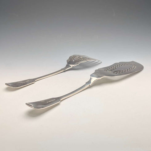 古董英國銀盤魚形餐具一對,約 1895 年,Mappin & Webb