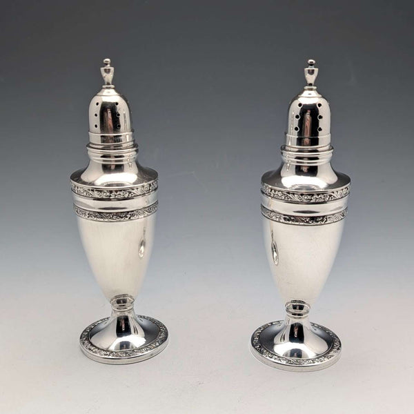 Vintage American sterling silver pepperoni spice rack pair 100g by M. FRED HIRSCH