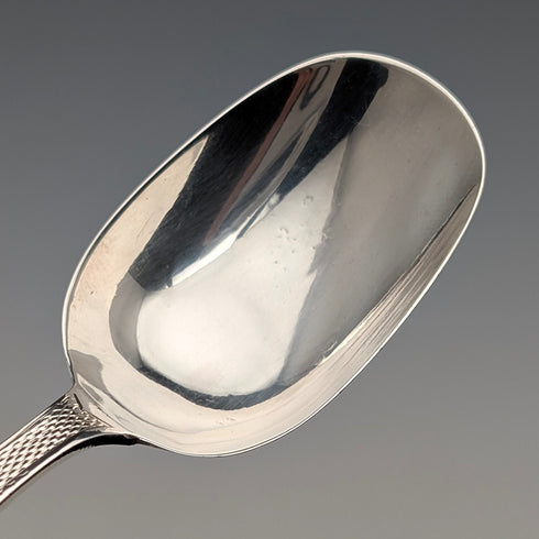 1871 British antique sterling silver tea caddy spoon 11.9g George Unite