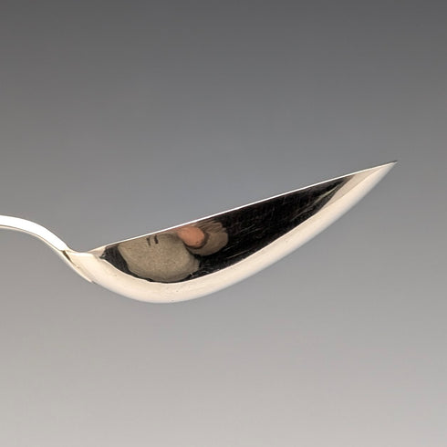 1871 British antique sterling silver tea caddy spoon 11.9g George Unite