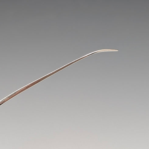 1871 British antique sterling silver tea caddy spoon 11.9g George Unite