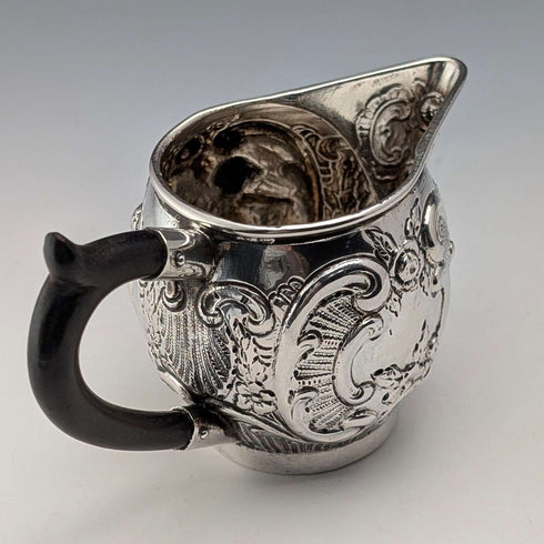 德國古董 800 銀奶油壺 69g HANAU SILVER