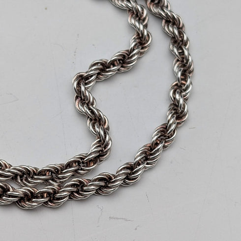 復古拉長石和純銀吊墜搭配純銀超厚項鍊