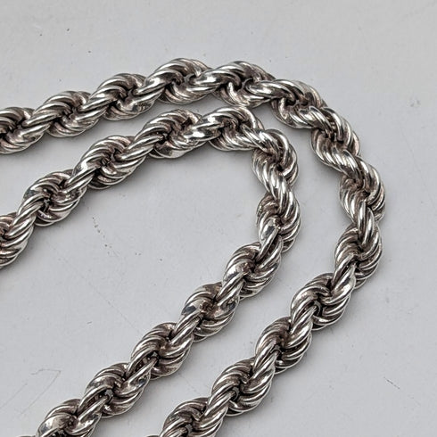 復古純銀可擴展照片吊墜,配上厚純銀項鍊,47 克