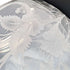 Vintage British Biscuit Barrel, Etched Glass, Silver Plated Lid