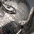 Antique British silver plated tea kettle with Celtic carvings