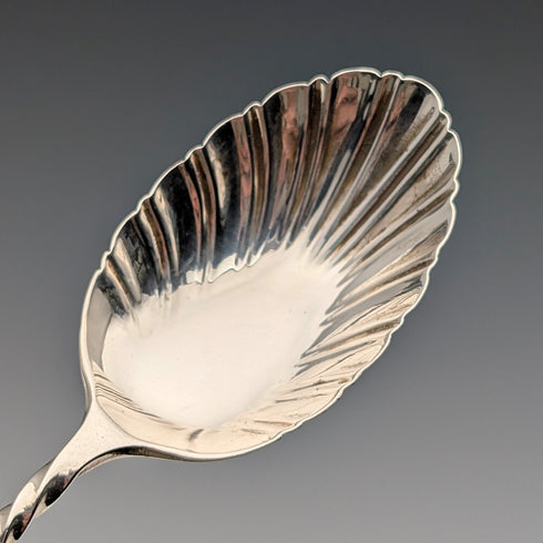 1894 British antique sterling silver tea spoon set of 12, total weight 118g, case included, Goldsmiths & Silversmiths