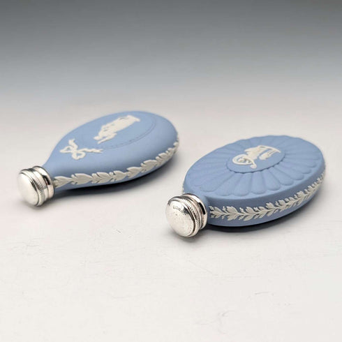 British Vintage Wedgwood Jasperware Perfume Bottle Pair in Paper Box