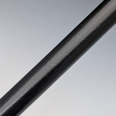 1920年 英国アンティーク ブラックシャフト 曲がりハンドル 純銀装飾 ステッキ 杖 84cm