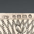 1863 British antique floral engraved sterling silver card case, 57g, Hillard & Thomason