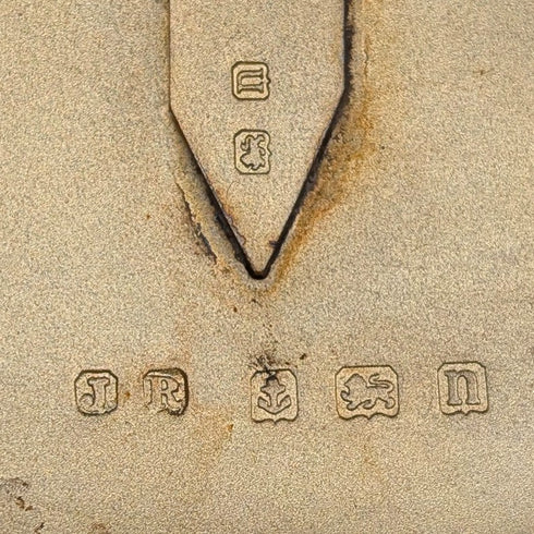 1912年 英国アンティーク 純銀製 小石型スナッフボックス 85g John Rose 極美品