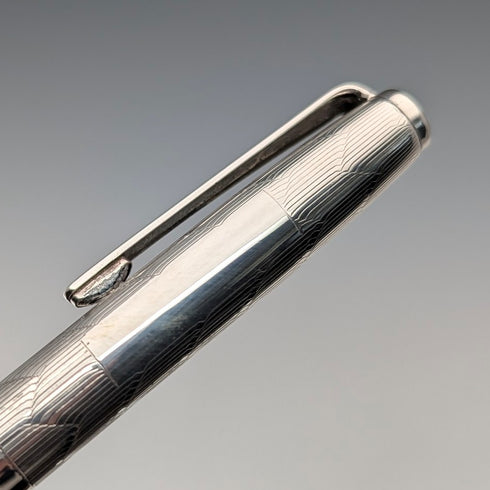 1975 British Yard O' Red Sterling Silver Push-Pull Pencil in Case