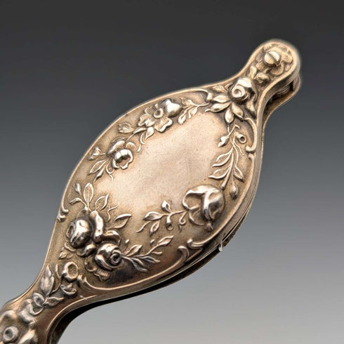 American antique sterling silver vermeil detailed decoration portable folding glasses Ronniet