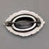 1880 British antique sterling silver finely engraved oval brooch by Alfred George Griffiths