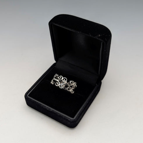 ヴィンテージ メキシコ製 純銀製リング(12-13号) 指輪