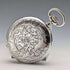 Circa 1923 Antique Longines Pocket Watch Silver Side Half Hunter Case Good Working Condition