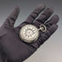 Circa 1923 Antique Longines Pocket Watch Silver Side Half Hunter Case Good Working Condition