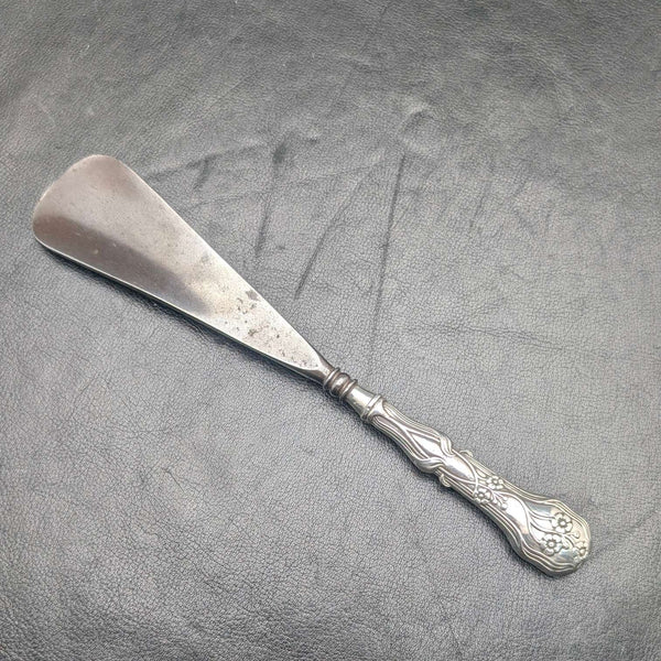 【ご注文品】1885年頃 英国アンティーク 純銀ハンドル シューホーン 靴べら