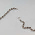 British vintage sterling silver twisted chain necklace 15g