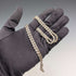 British vintage sterling silver twisted chain necklace 15g