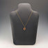Vintage Rold Gold and Pink Coral Pendant Necklace