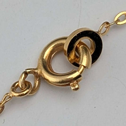 Vintage Rold Gold and Pink Coral Pendant Necklace