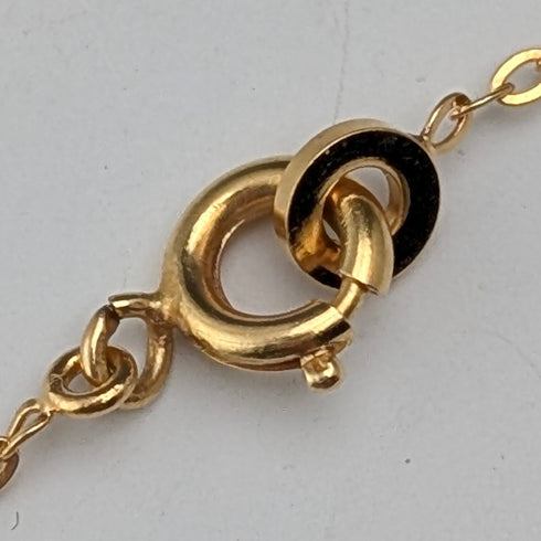 復古黃金和粉紅珊瑚吊墜項鍊