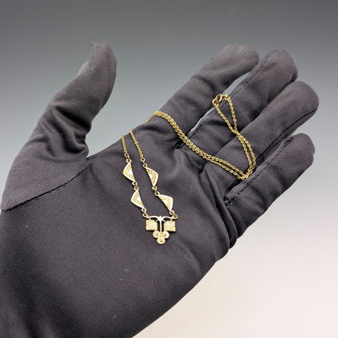 米国アンティーク ロールドゴールド ネックレス Speidel Friedrich