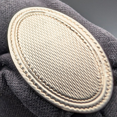 1977年 英国ヴィンテージ 純銀製 カフリンクス Henry Griffith&Sons