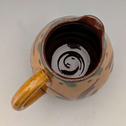 Antique British Mottoware Jug, Brown